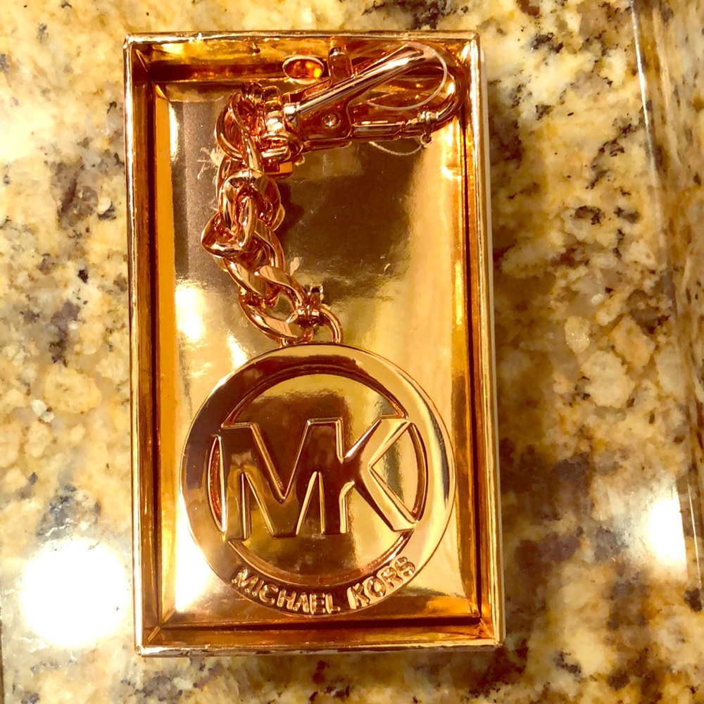 Michael Kors Rose Gold Key Chain key charm